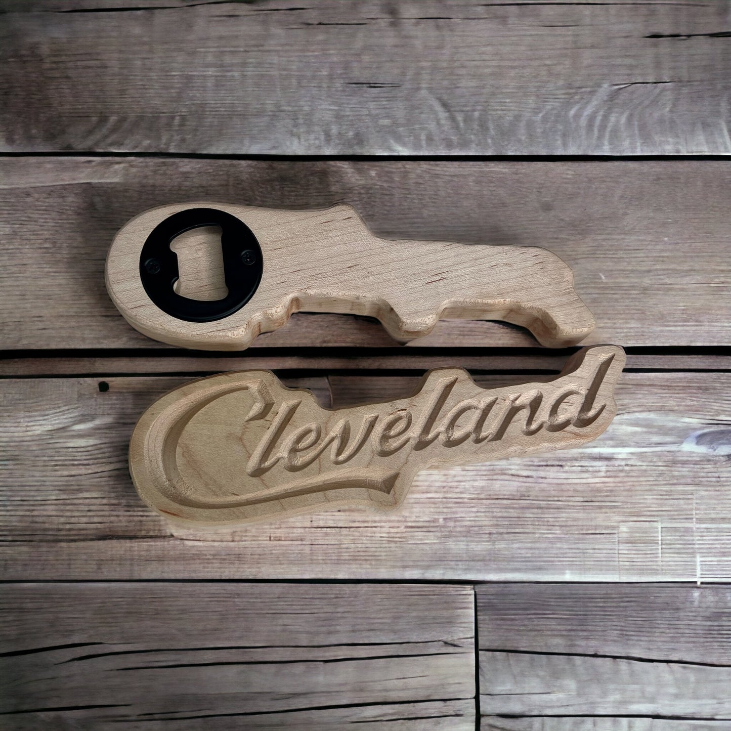 Cleveland Script Bottle Openers