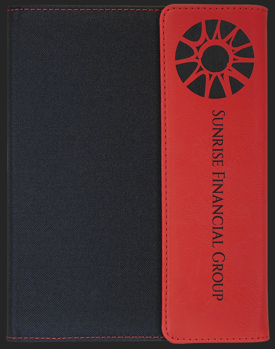 Leatherette Portfolios with notepad.
