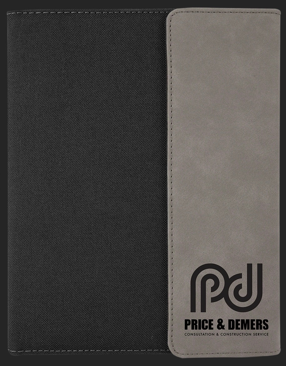 Leatherette Portfolios with notepad.