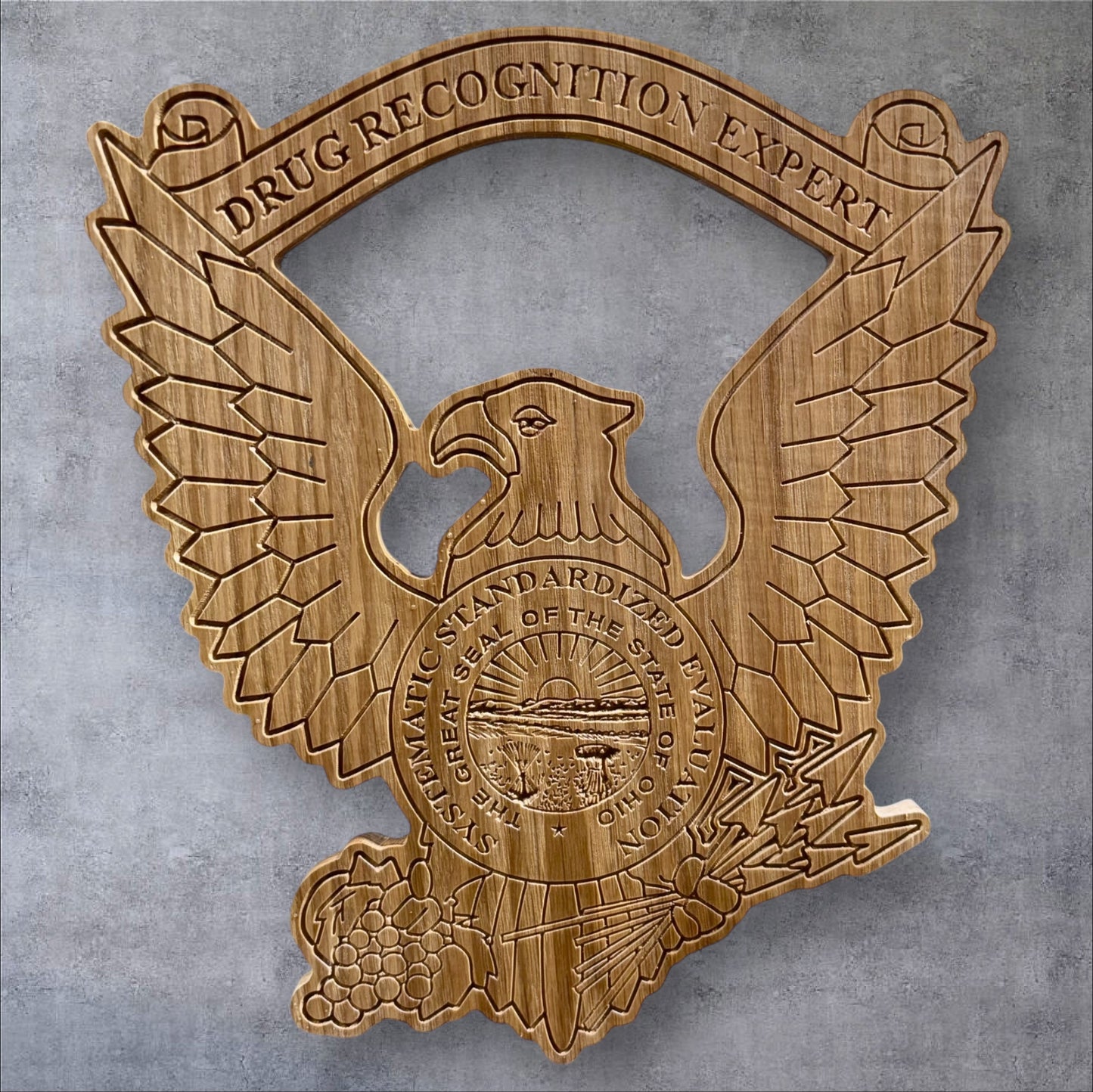 Ohio Drug Recognition Expert Oak Plaque
