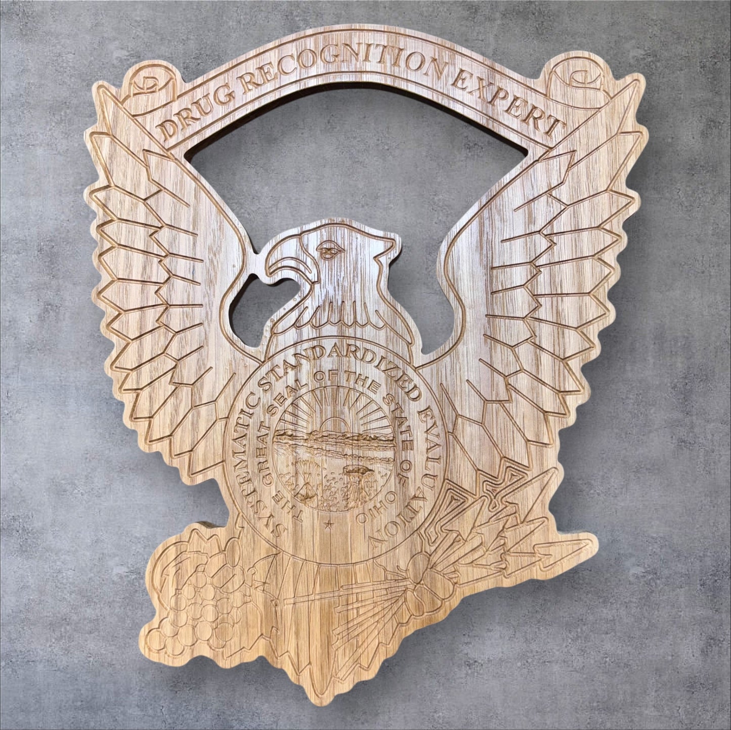 Ohio Drug Recognition Expert Oak Plaque