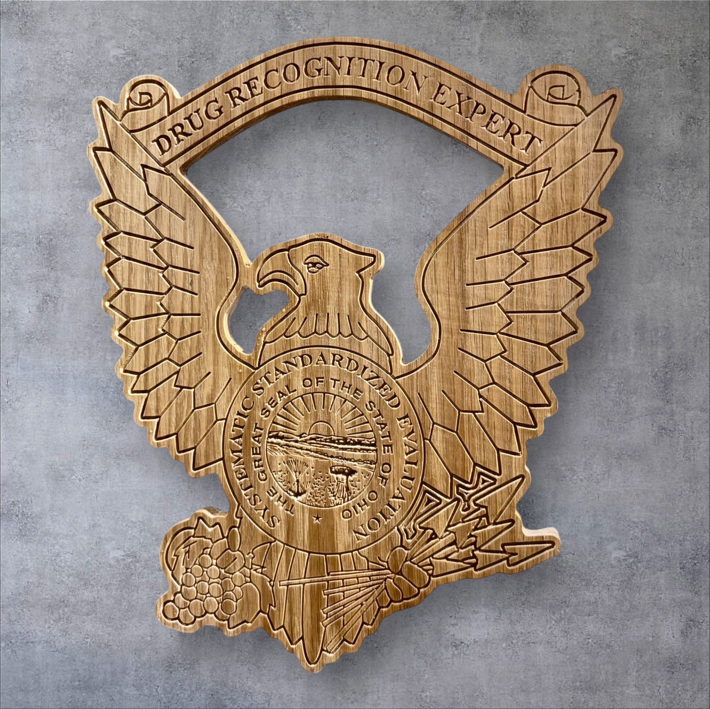 Ohio Drug Recognition Expert Oak Plaque