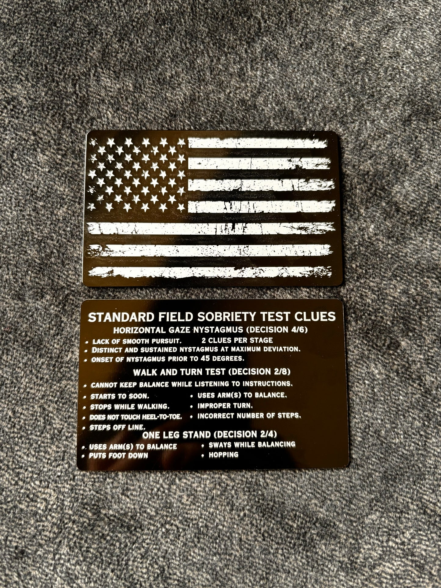 Metal Cop Cards