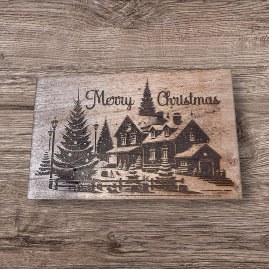 ✨ Rustic Merry Christmas Wooden Sign ✨