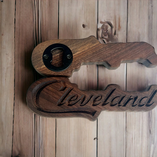 Cleveland Script Bottle Openers