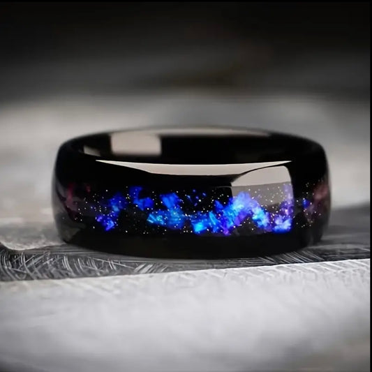 Galaxy Inspired Men’s Wedding Ring