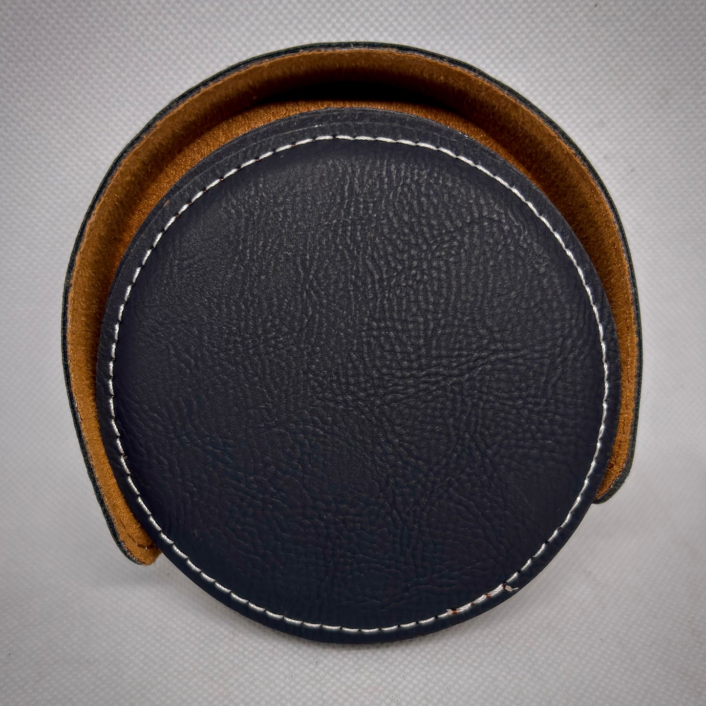 4” Custom Leatherette Circular Coaster set of 6