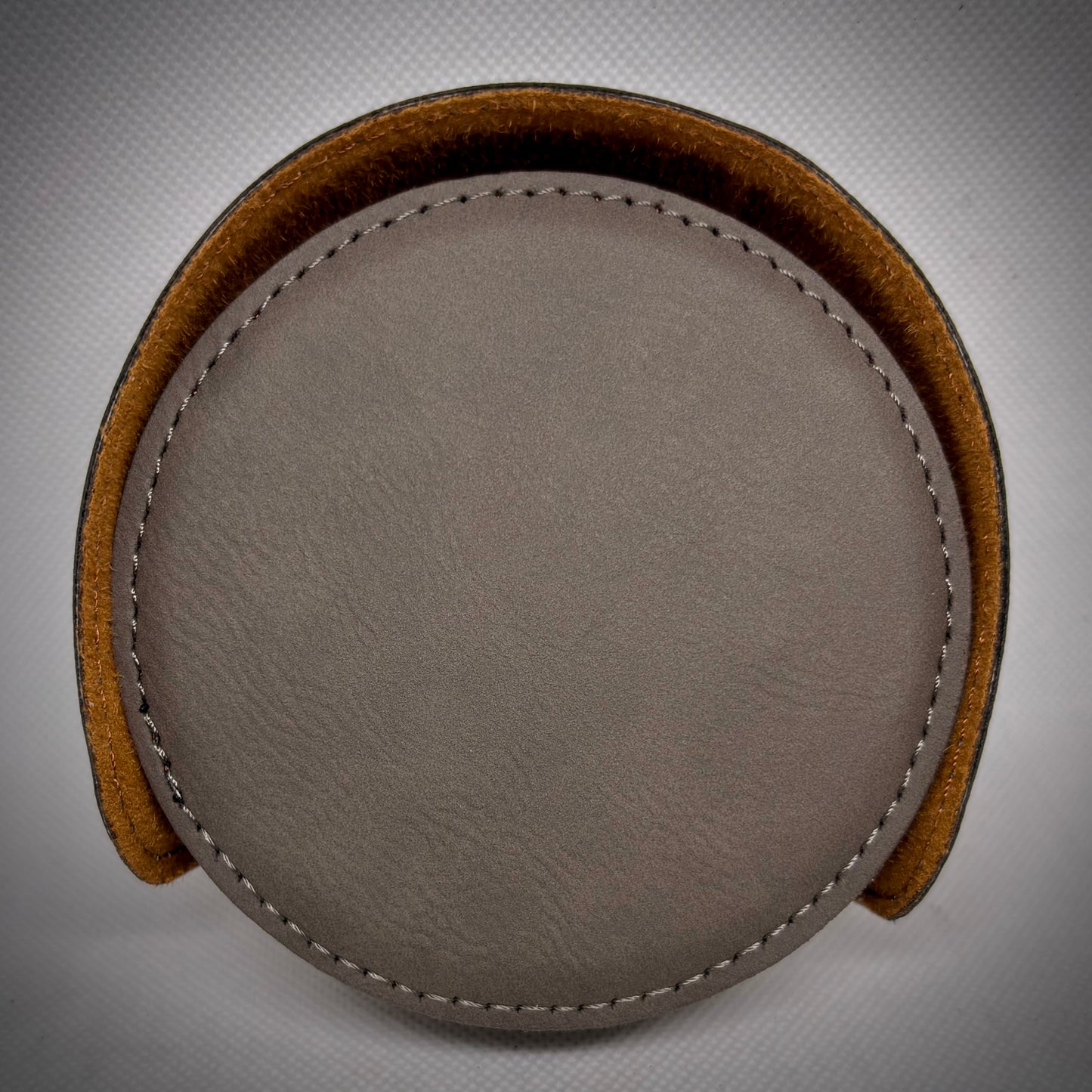 4” Custom Leatherette Circular Coaster set of 6