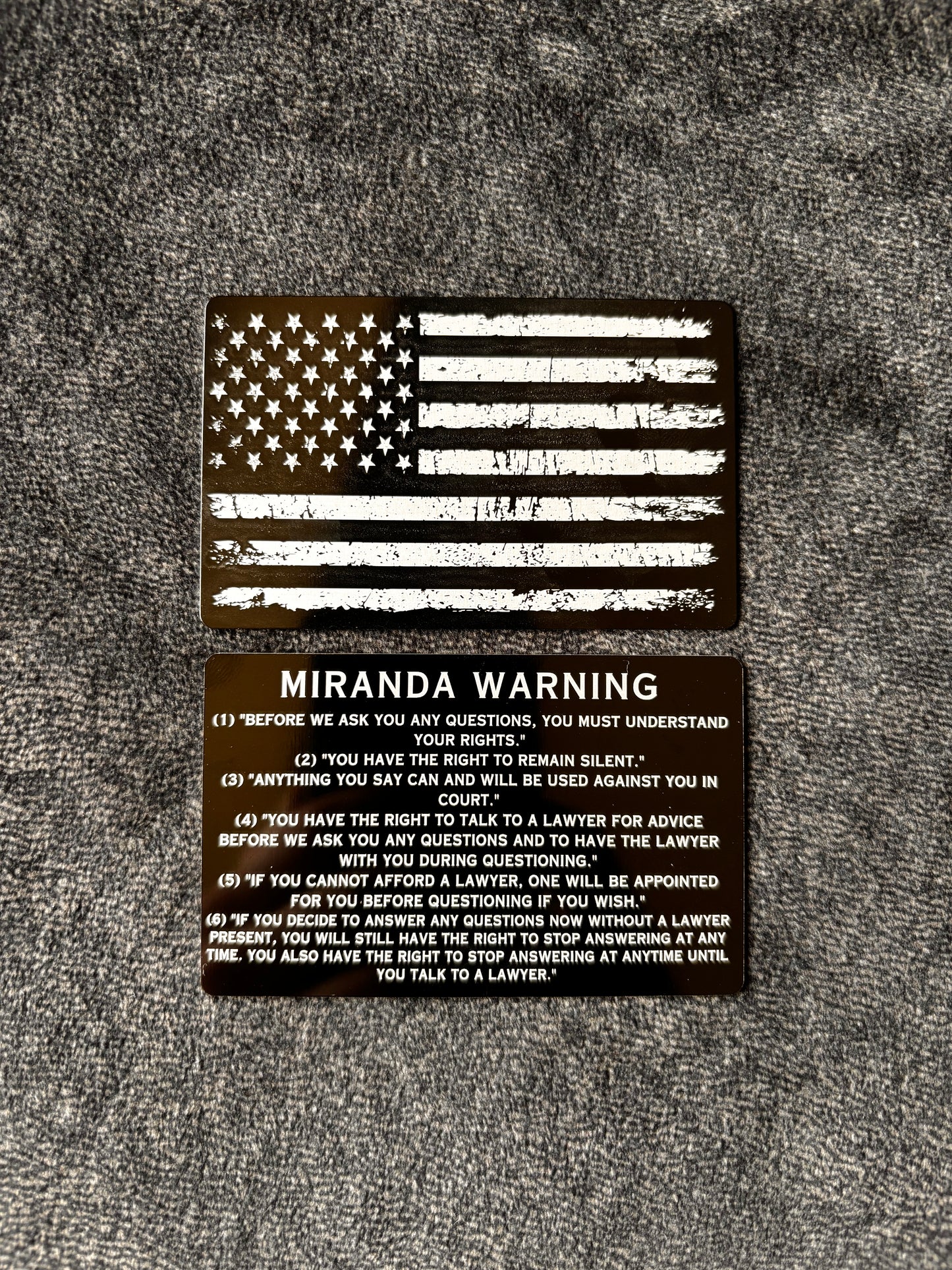 Distressed Flag Cop Cards