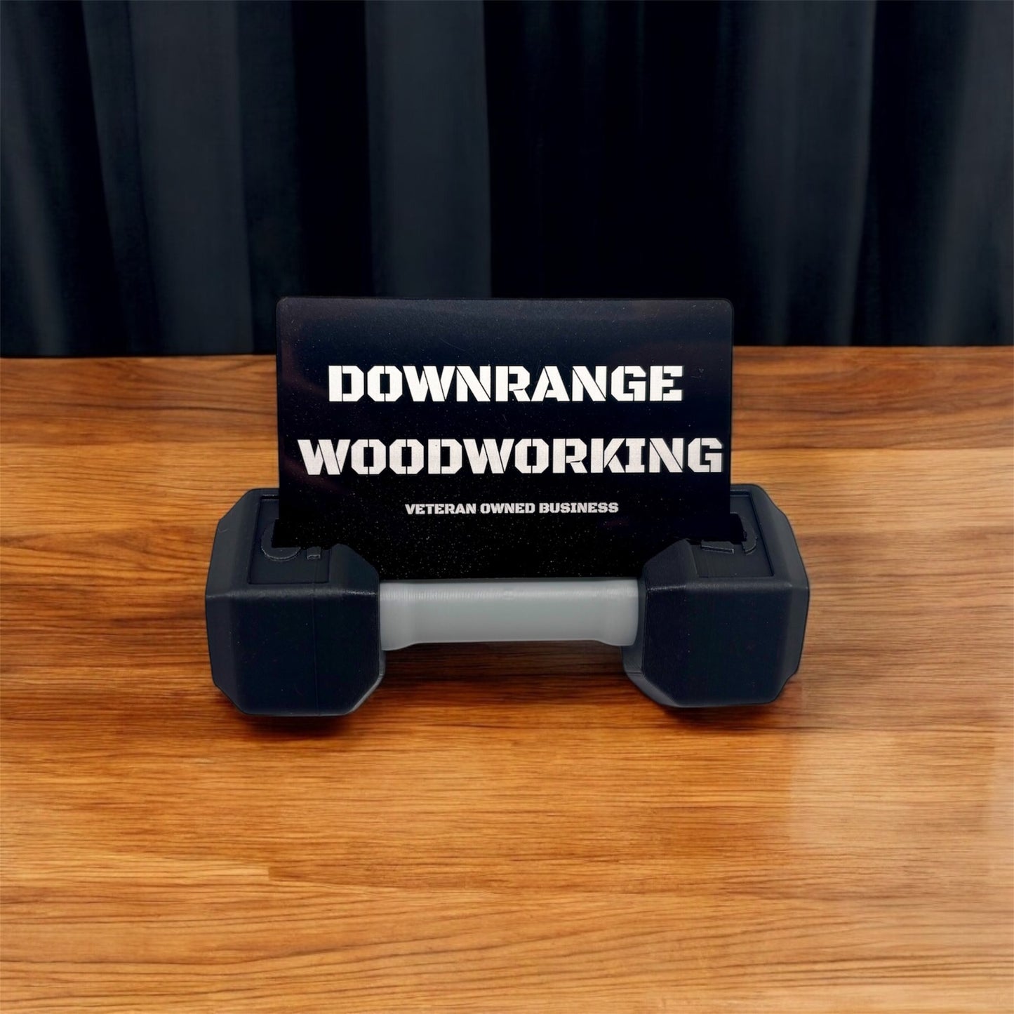 Dumbbell Business Card Holder