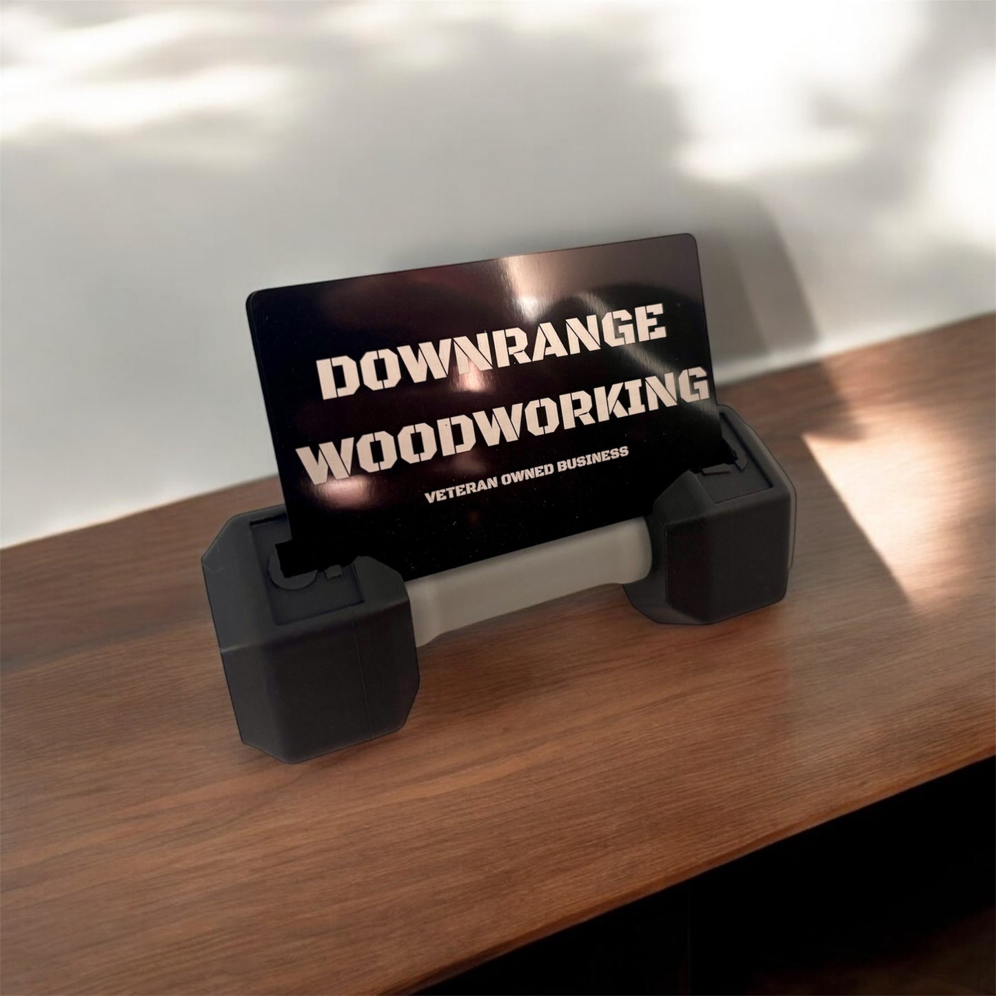 Dumbbell Business Card Holder